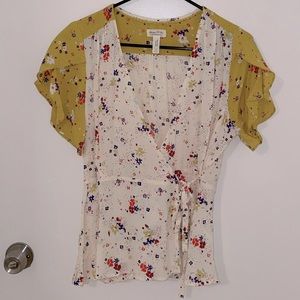 NWOT Anthropologie Wrap Top Size 8